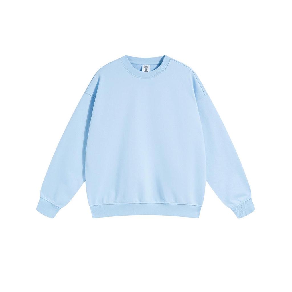 2024 Autumn/Winter Men's High-Quality 450G Terry Crewneck Sweater - Fashionable and Loose Fit