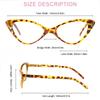 2pcs Fashion Cat Eyes Reading Glasses Ultralight Small Frame Clear Lens Presbyopic Eyeglasses For Women Men With +1.0 to +3.0