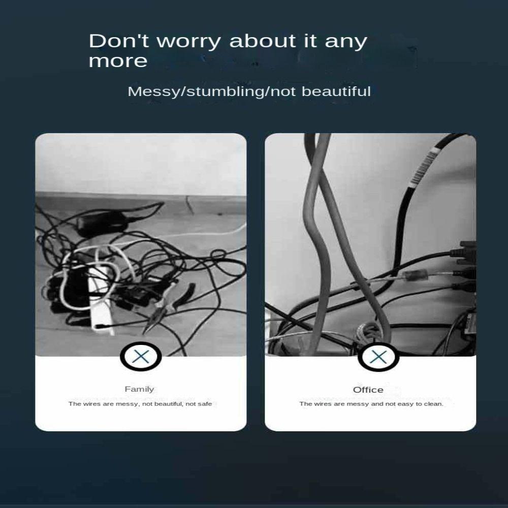 Arc Cord Protector Self-Adhesive Power Cable Protector  Home Outdoor