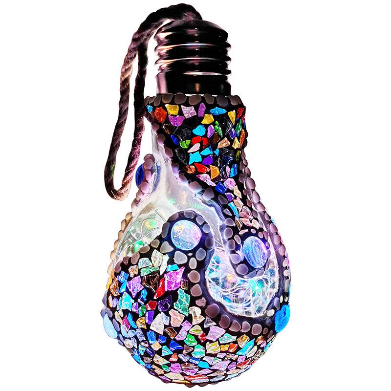 Mosaic DIY Candle Holder Kit: Educational Parent-Child Crystal Glass Light-Up Gift