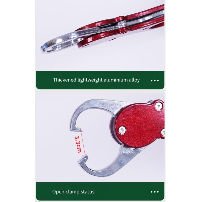 Fishes Control Clamps Grabber Aluminum Alloys Fishes Lip Gripper with Scale Professional Fishes Grabber Easy To Use