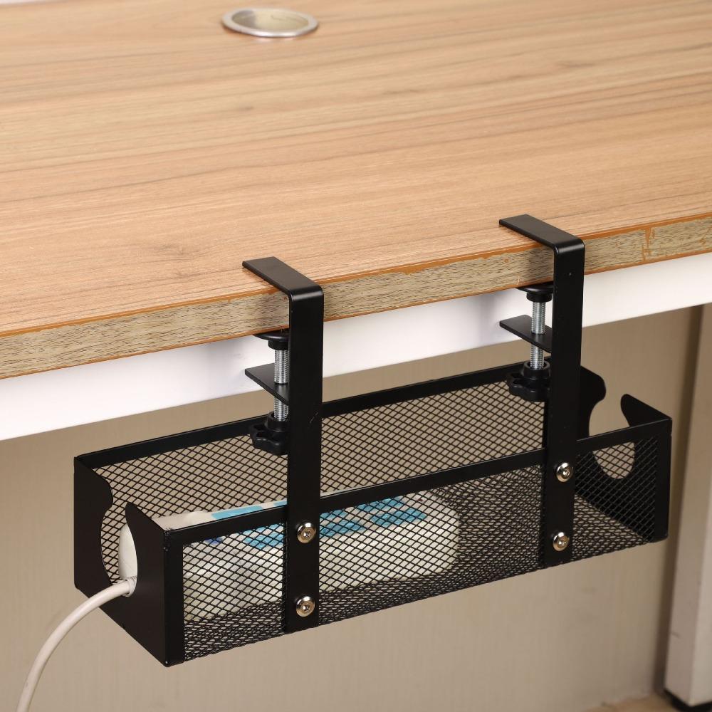 Adjustable Thickness Desk Cable Organizer Under Desk Cord Organizer  Kitchen Storage