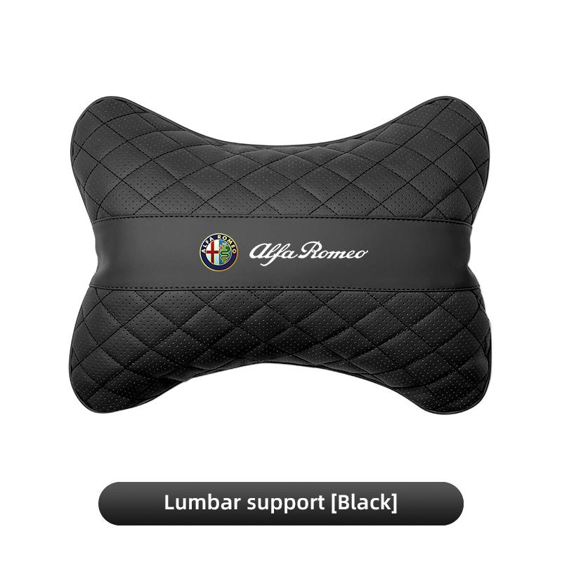 Autokopfstütze Lendenwirbelstützkissen Nackenkissen Zubehör für Alfa Romeo Giulia Stelvio Giulietta 156 159 147 Mito Tonale Brera D