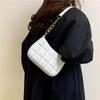Trendy City Minimalist Grid Embossed Shoulder Bag For 2023 Fall/winter Season