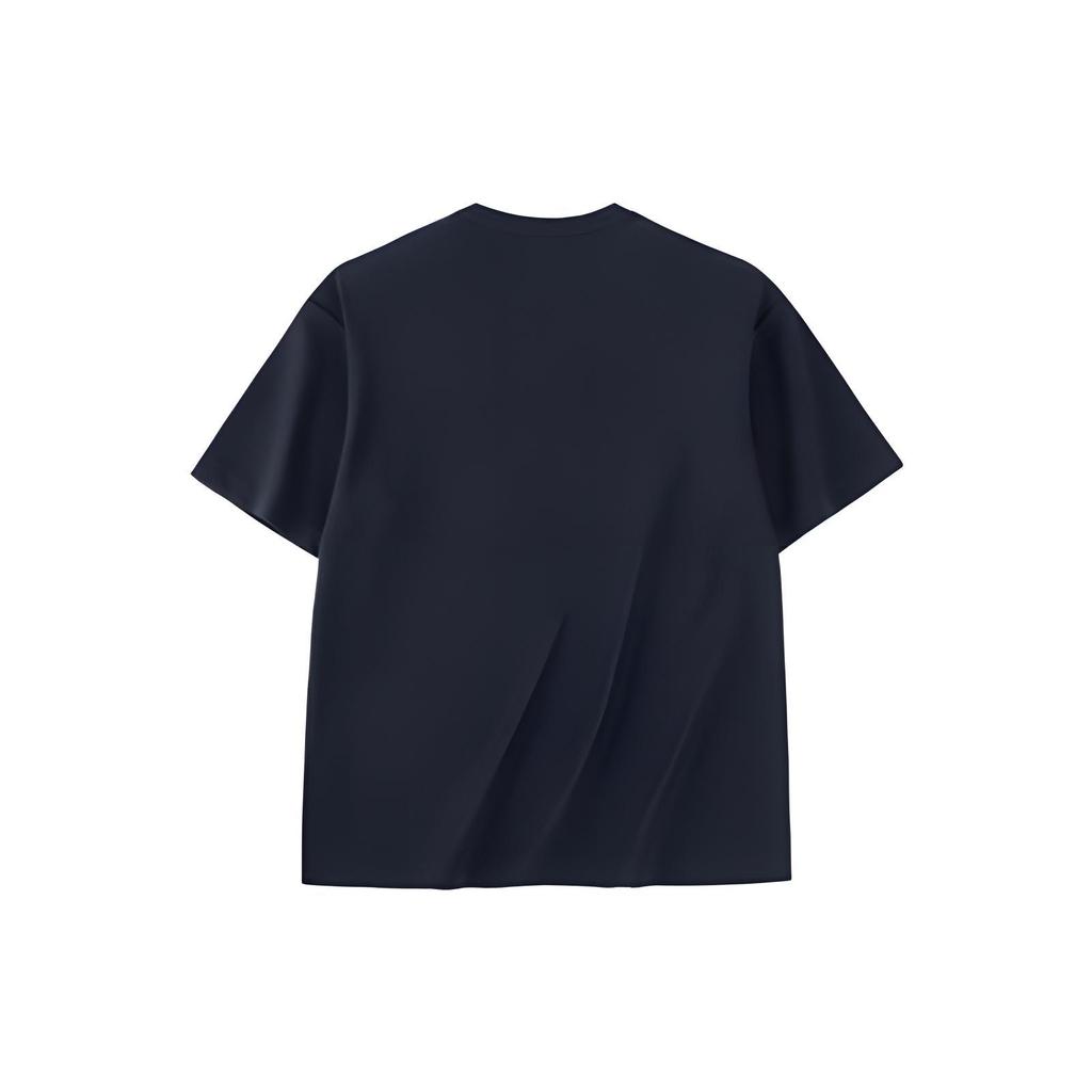 Anta Life Collection T Shirts Unisex Black Crew Neck Moderate Straight Fit 952328111-6