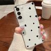 Small Hearts Pattern Phone Case For Samsung Galaxy S26 S25 S24 S23 Ultra S22 Plus S24 S21 FE S25 Edge Transparent TPU Soft Cover