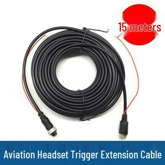 Aviation Head Spring Wire Four-Way Camera Connection Cable for Truck and Semi-Trailer Monitoring