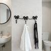 Iron Material Metal Bow Wall Hooks Golden Finish Modern Minimalist Hooks Wall Hook  Home Decor