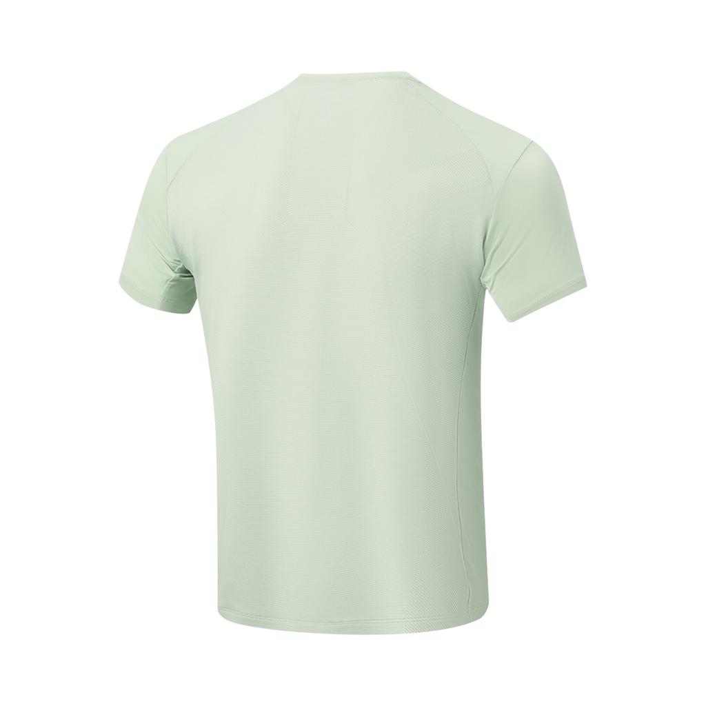 Li-Ning Fitness Series Moisture Wicking Quick Dry Ice Feel UV Resistant Round Neck Sports T-Shirt Men Tops ATSW477-7