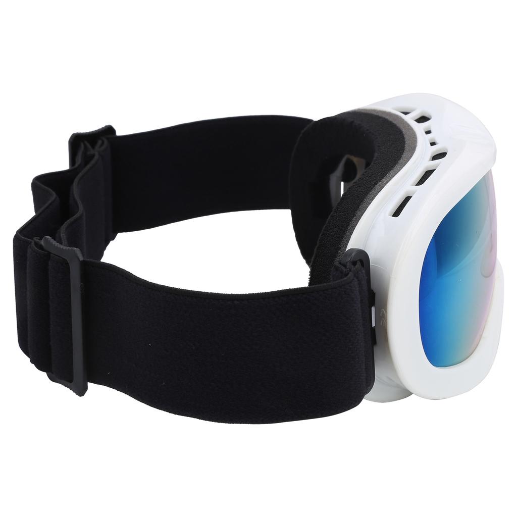 Gogle narciarskie i snowboardowe dla dzieci, soczewki dwuwarstwowe, ochrona przed zaparowaniem i promieniowaniem UV, gogle narciarskie(Biały )