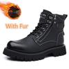New Fashion Brand Male Motorcycle Boots Comfortable Ankle Boots for Men Leisure Walking Shoes All-match Botas Man High Top Shoes