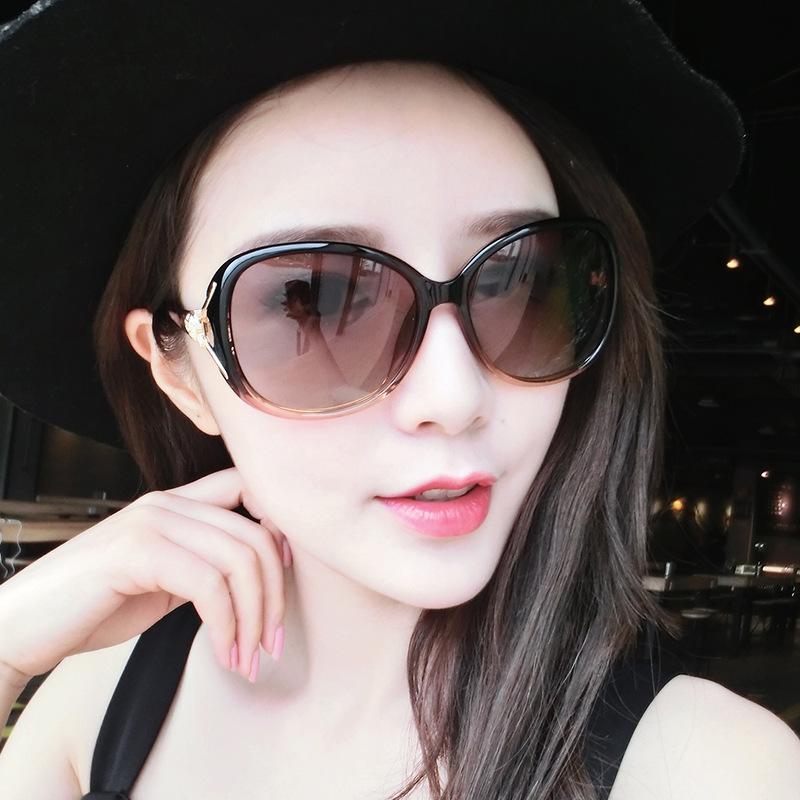 Sonnenbrille Damen UV-Blockierende Strukturierte Sonnenbrille Farbverlauf Schwarz Outdoor-Sonnenbrille Oculos Sol Feminino