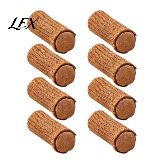 Anti Slip Chair Leg Protectors for Wood Floors Knitted Hardwood Floors, Heavy Duty Furniture Socks with Feet Covers Sewn-in Felt Pads, Anti-Slip