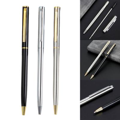 6Pieces Metal Ballpoint Pen Office Signature Pen Smooth To Write Guest Sign In Pen for Hotel Reception
