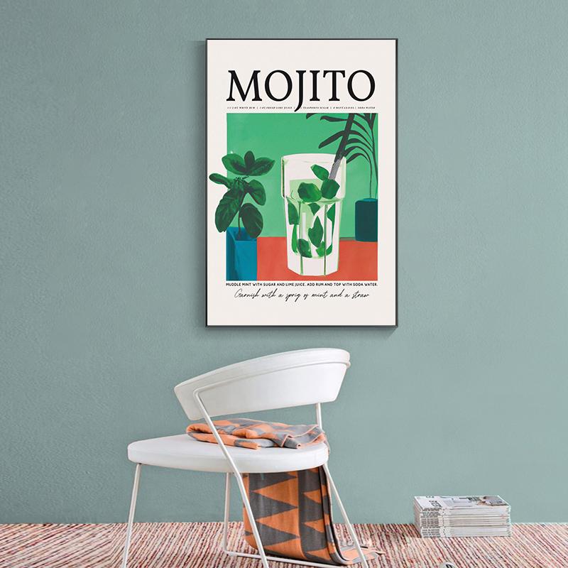Cartoon Fruit Juice Mojito Aperol Spritz Posters and Print Sangria Drink Negroni Canvas Painting Club Bar Shop Home Decoration No Frame