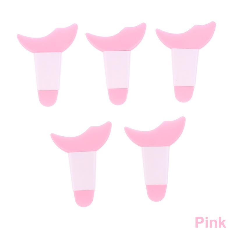 5 Stück Eyeliner Vorlage Augen Make-up Werkzeug Mascara Silikon Pinsel Augen Make-up Hilfe Schild Applikator Multifunktionaler Wimpernstopper