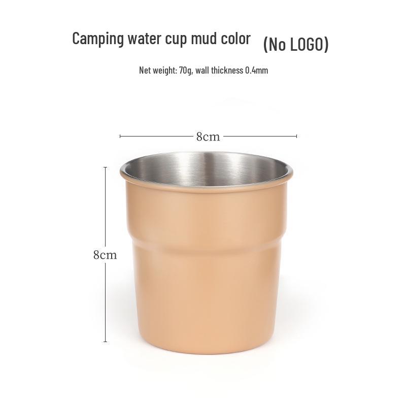 304 Stainless Steel Multi-Purpose Outdoor Cup: Ideal for Camping, Beer, Coffee, Water, and Beverages