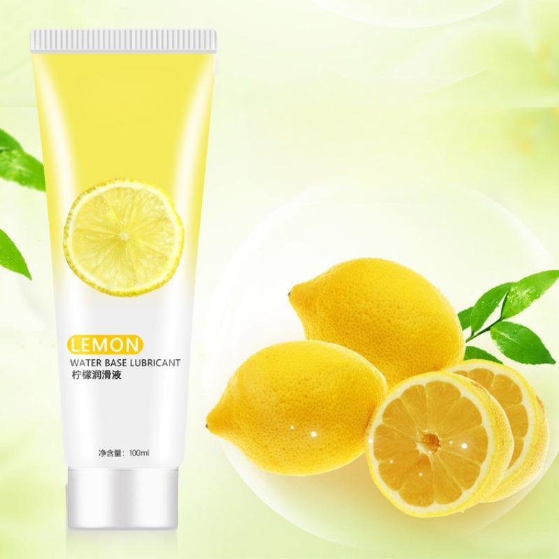Lemon Flavored Lubricant for Couples, Body-Safe Lube with Anal Pain Relief, Edible and Easy to Wash - Intimate Lubricant Oil