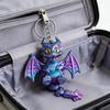 Unique 3D Printed Western Dragon Toy Keychain With Movable Joints For Play And Display Keyring Accessories