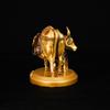 Handcrafted Kamdhenu Cow and Calf Statue Kamdhenu Cow with Calf Vastu Resin Fengshui Figurine for Car Dashboard Home Deocration Gifting Good Luck