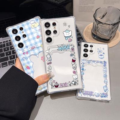 Card Holder Case For Samsung A15 A16 A55 5G A54 A35 A52 A53 A73 A34 A33 A14 A13 A12 A32 A72 A25 A24 A22 A51 A50 A71 Soft Covers