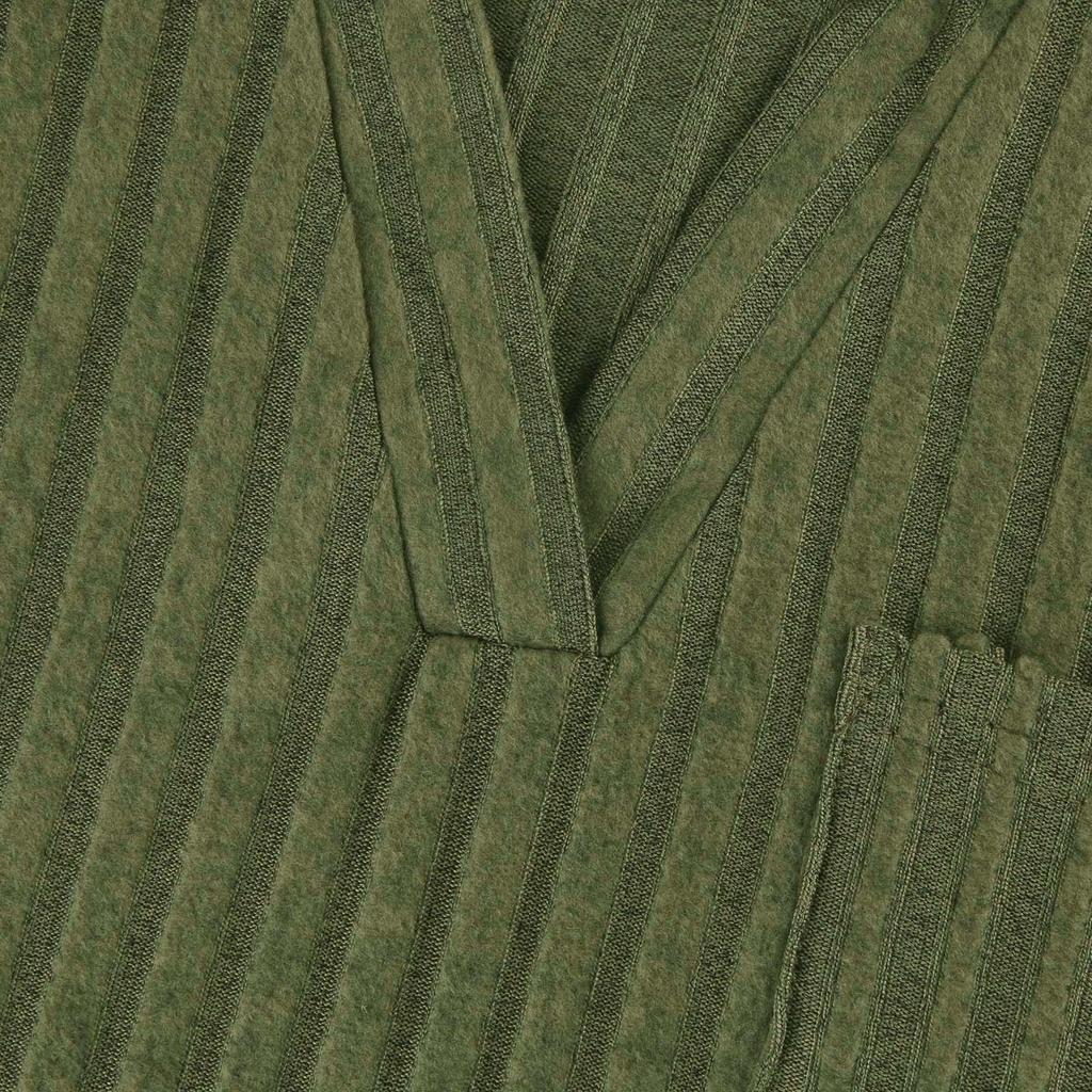 T-shirt à manches longues et col en V pour femme, décontracté et tendance, couleur unie