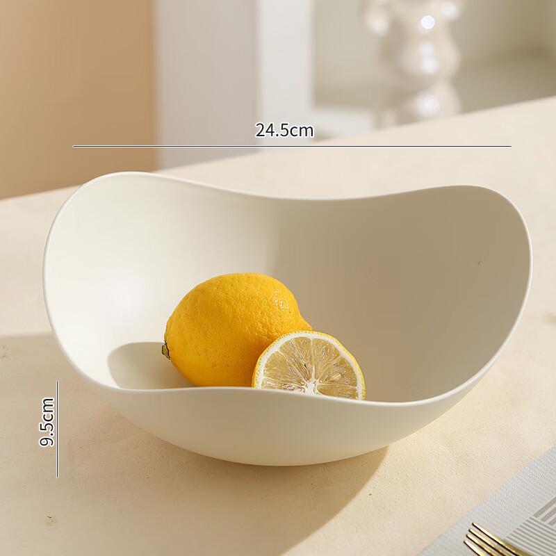 

Japanese Style White Plastic Fruit & Snack Plate