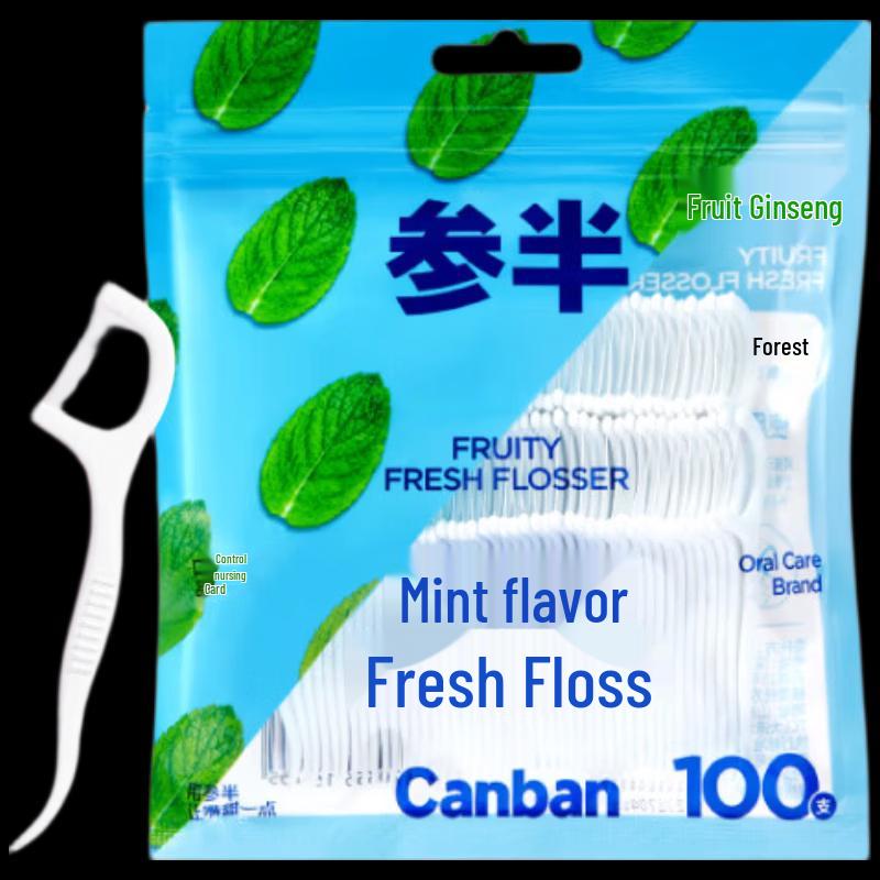 Canban Fruit Mint Dental Floss Sticks - 600 Count