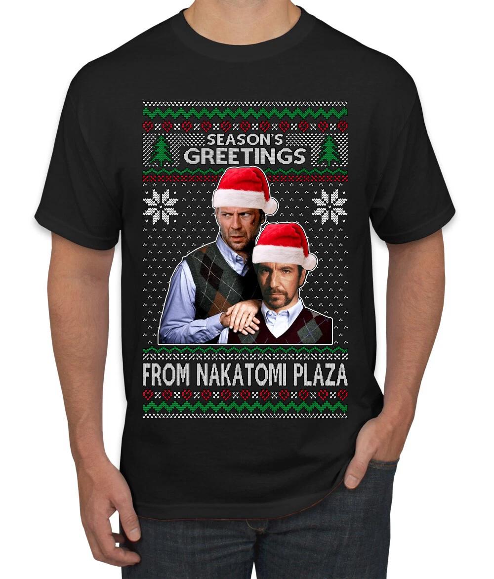 Seasons Greeting From Nakatomi Plaza Men T- Shirt S