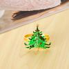 M-Modern-8Pcs Green Chirstmas Tree Napkin Rings,For Christmas Dinning Table Setting-Wedding Receptions Holiday Party
