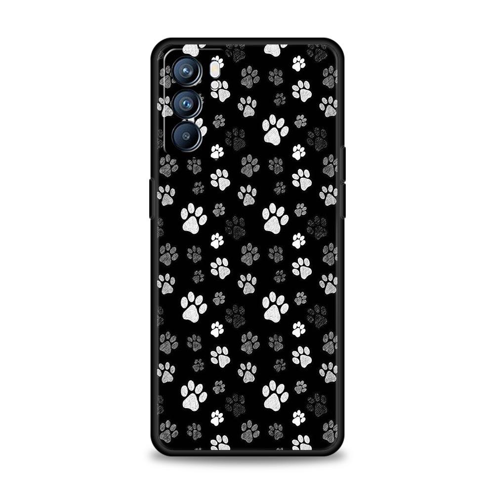 Dog Paw Phone Case For Oppo Reno13 Reno12 Reno11 F Reno10 Pro A54 5G Find X5 A53 A52 A9 A57 A78 4G A79 A80 A98 Cover