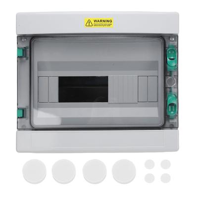 Elektrická rozvodná krabice 12 obvodů IP66 Vodotěsná Venkovní Distribuční Rozvodná Krabice s Průhledným Krytem pro Průmysl