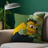 Sad Frog P-Pepe Pillow Case Anti-dustmite Pillowcase Invisible Zipper Silky Short Plush Sofa Cushion Cover