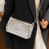 High End Niche Bright Bread Bag for Women New Trendy Double Layer Fashionable Shoulder Bag for Women Simple Crossbody Bag for Women
