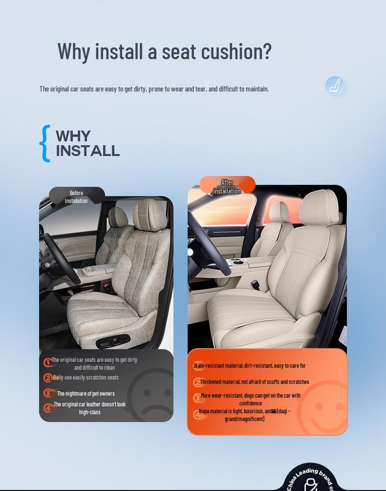 All-Season Ventilated Seat Cushion Cover for GAC AION i60 (2025 Model) - Breathable and Universal Fit.