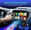 Mini 2 in1 Wireless Carplay Adapter for Android iPhone Auto Wired to Wireless AI Box Car Intelligent Systems with Wired CarPlay