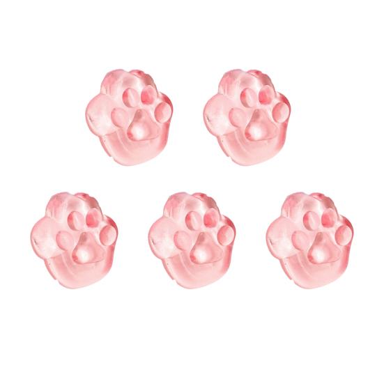5Pcs Ice Cube Squeeze Toy Stretchy Transparent Cat Paw Sensory Toy Anxiety Relief Stress Ball Classroom Prizes Party Favors