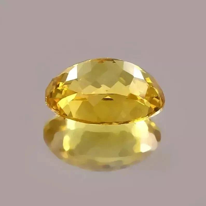Natural Amazing Yellow Sapphire Oval 14x10 MM Beautiful Certified Gemstone