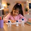 Polyvinyl Chloride 3Pcs Astronaut Action Figurine Home Decor Astronaut Statue Study Office Desk Decor Showpiece