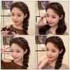 Elegant Temperament Rhinestone Mesh Headband for Woman Toothed Non-slip Hair Band Fashion Girl Face Washing Headband