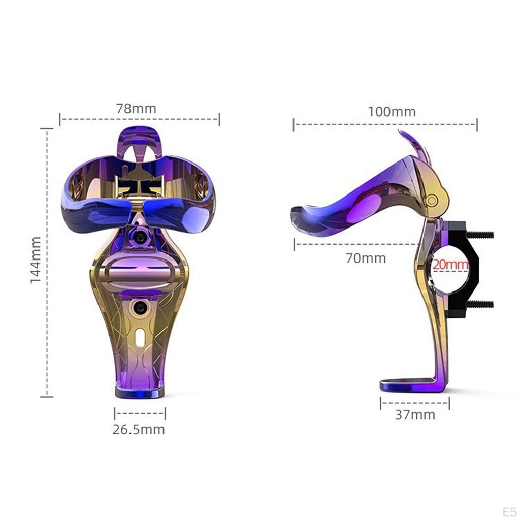 Motorbike Water Bottle Cage Bike Cup Holder Accessory Easily Mounted Universal for 0.8-1.1inch