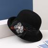 New Spring/Summer Knitted Hat Flower Sunshade Breathable Fisherman's Hat Foldable Fashion Hollow Small Pot Hat