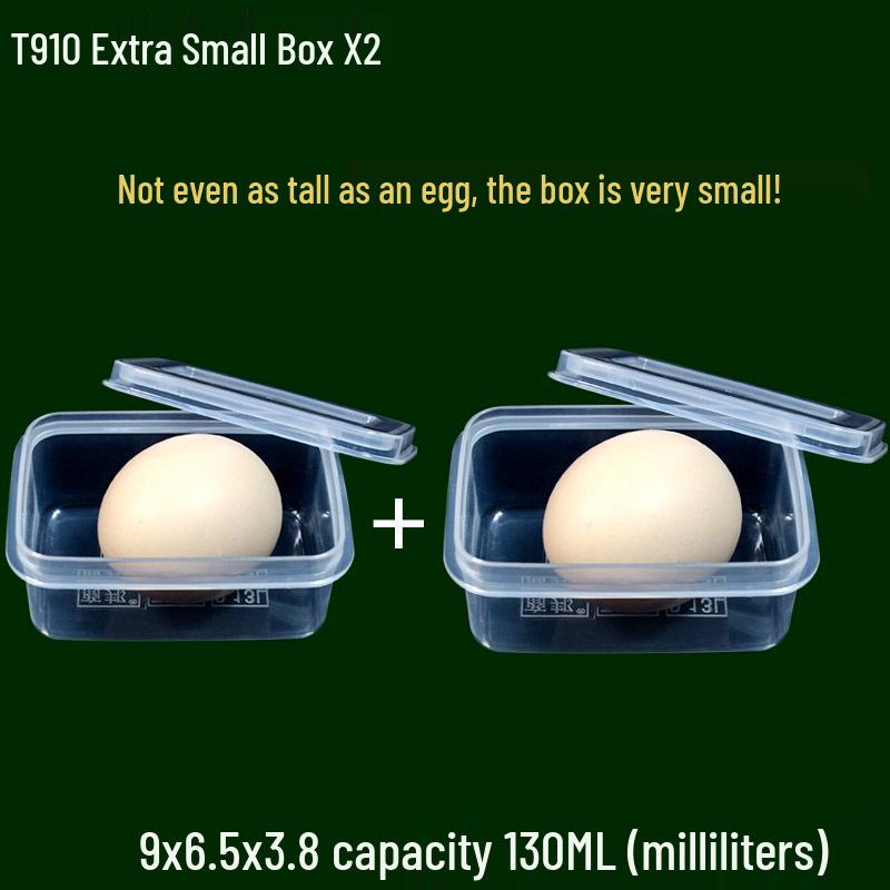 130ml Transparent Small Rectangular Storage Box for Samples and Fresh-Keeping