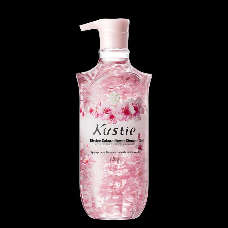 Kustie Cherry Blossom Petal Scented Shower Gel