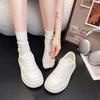 Popular Little White Shoes Women's 2025 New Autumn Thick-soled Heightening Casual Board Shoes Ins Versatile Sports Bread Shoes