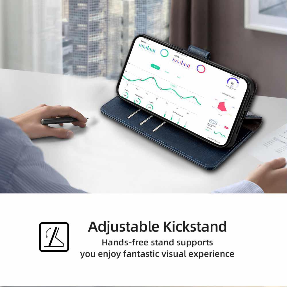 Business Flip Leather Cover For Infinix Note 40 30 Pro Note 30 VIP Infinix Note 30i Magnetic Book Case Funda With Money Clip