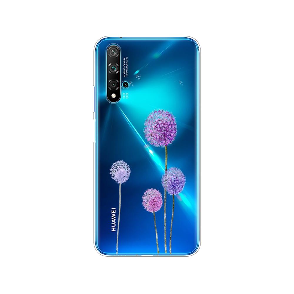 Dla Huawei Nova 5T Case miękka TPU tylna silikonowa obudowa telefonu dla Nova5T 5 T YAL-L21 6.26 ''fundas coque zderzak