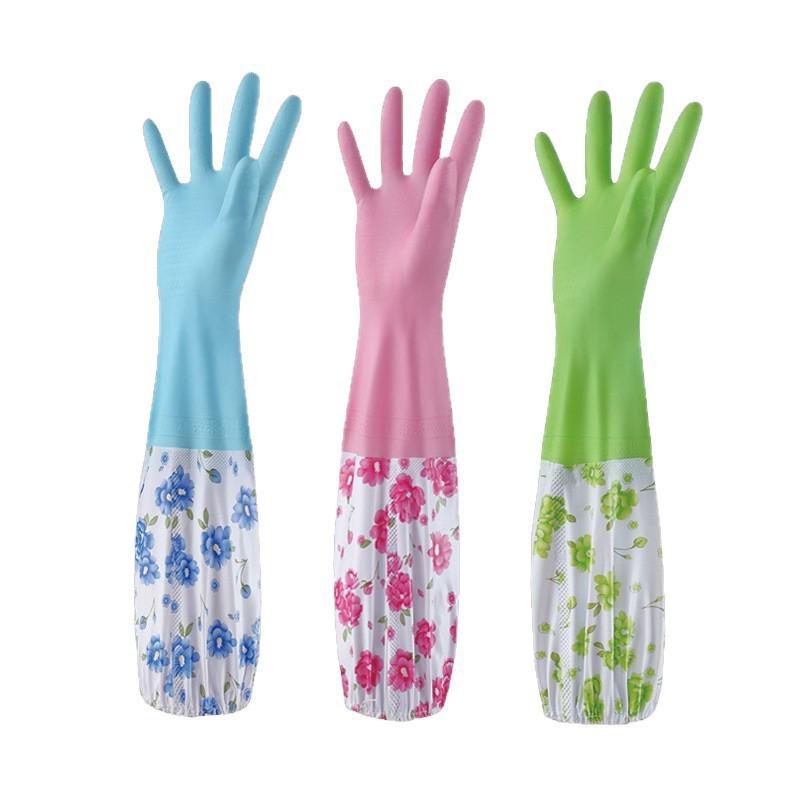 

Extra Large, Thick, Fleece-Lined, Waterproof Winter Gloves with Long Cuff for Housework and Dishwashing
