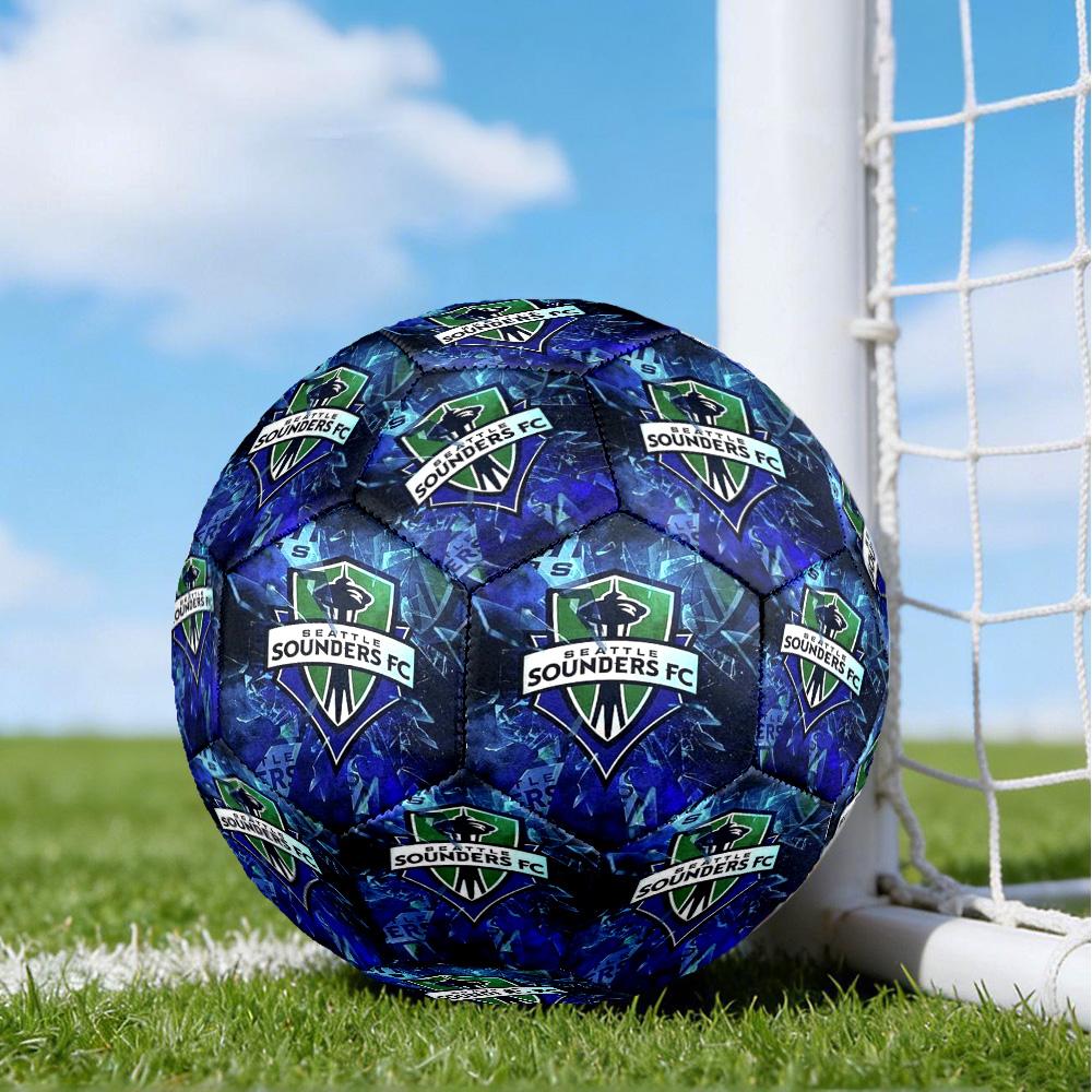 Fc Crest Design Printed Size 5 Soccer Balls, High-Quality, Anti-Slip, Protective Football, A Unique Gift , Birthdays, Christmas Gifts
