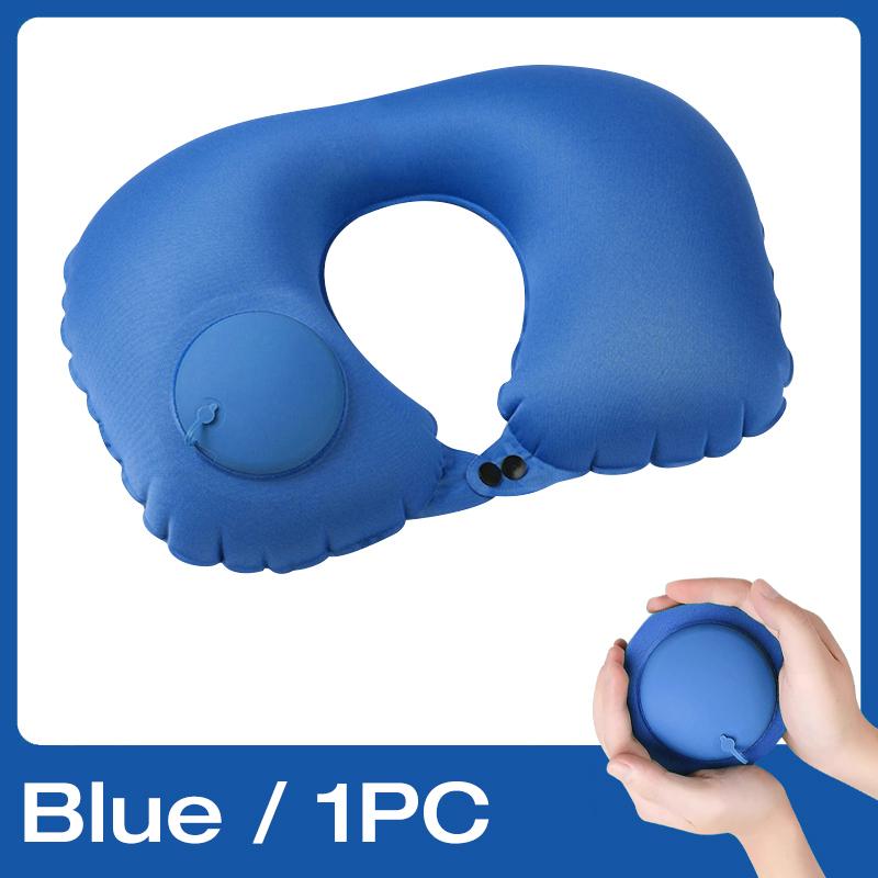 Pressing Inflatable Pillow U-shaped Pillow Strong Support Pillow for Long-distance travel#Size:See Below for Size Descriptions